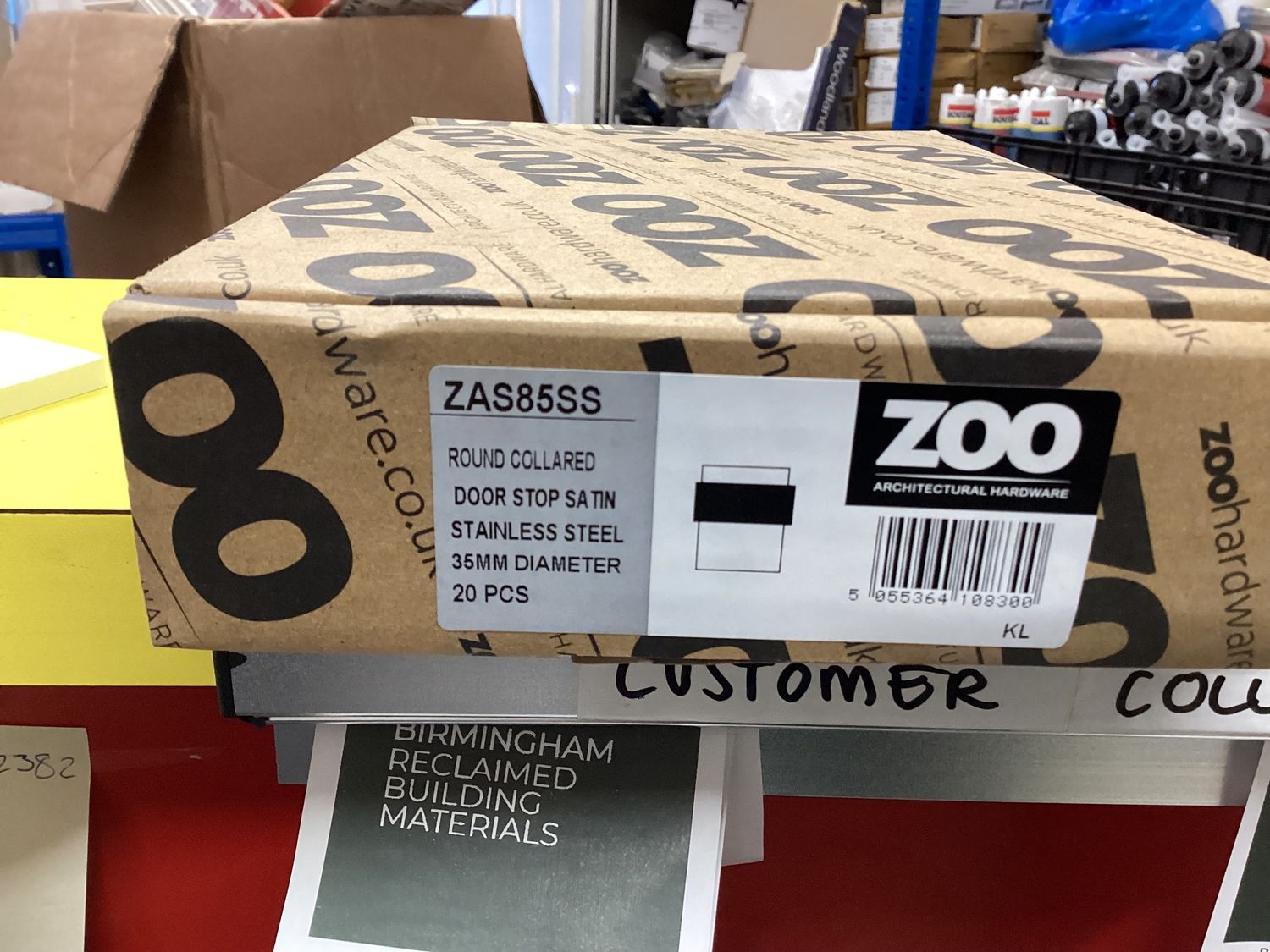 Round Collored Satin Steel Door Stop 35mm