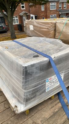 Plain tile &amp; Half Charcoal Grey Roofing Tiles (Pack of 480)