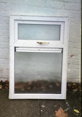 uPVC Window 810 x 1175 mm (gold handle)