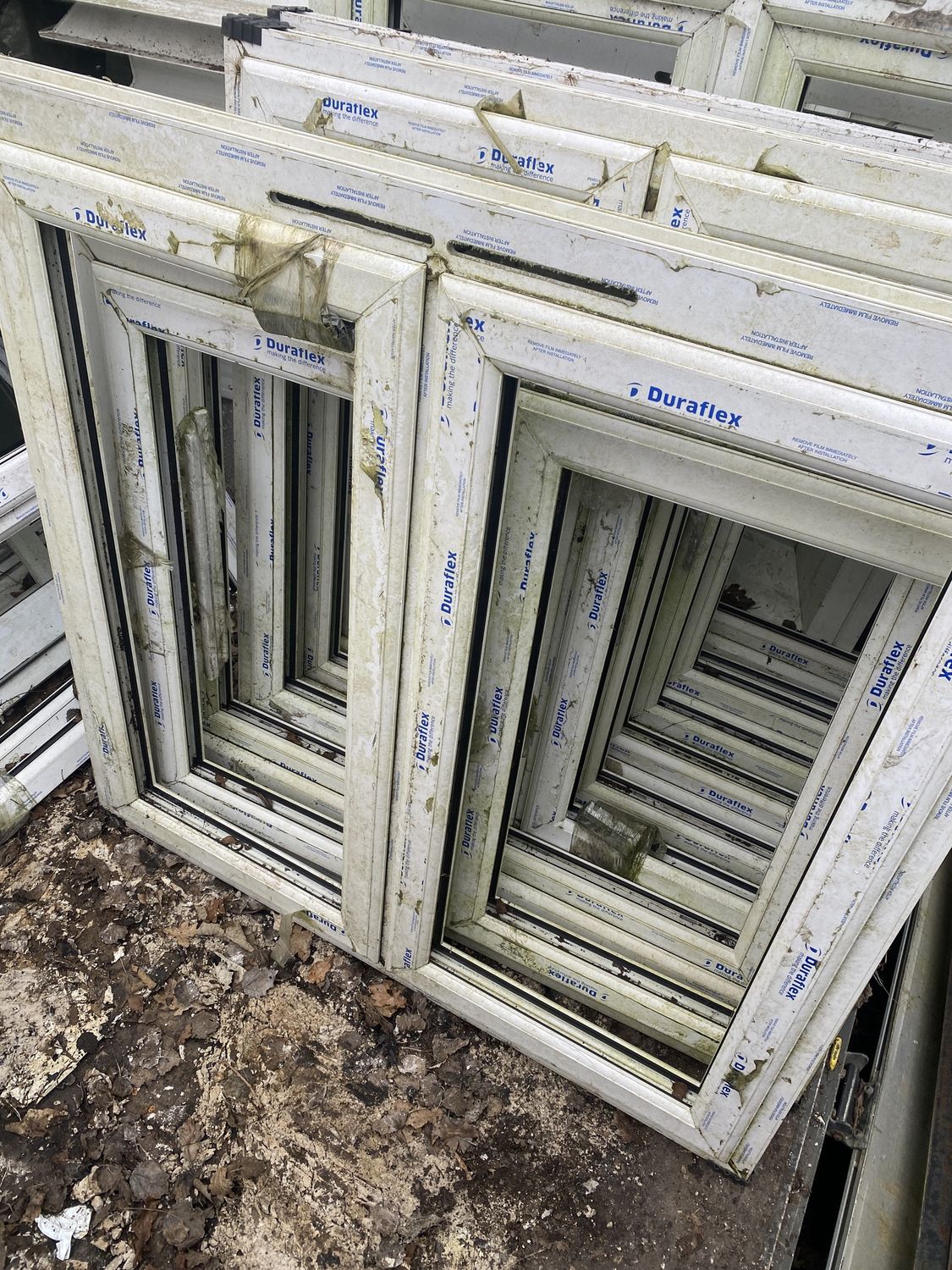 uPVC Window Just Frame No Glass, Size: 120cm x 117cm