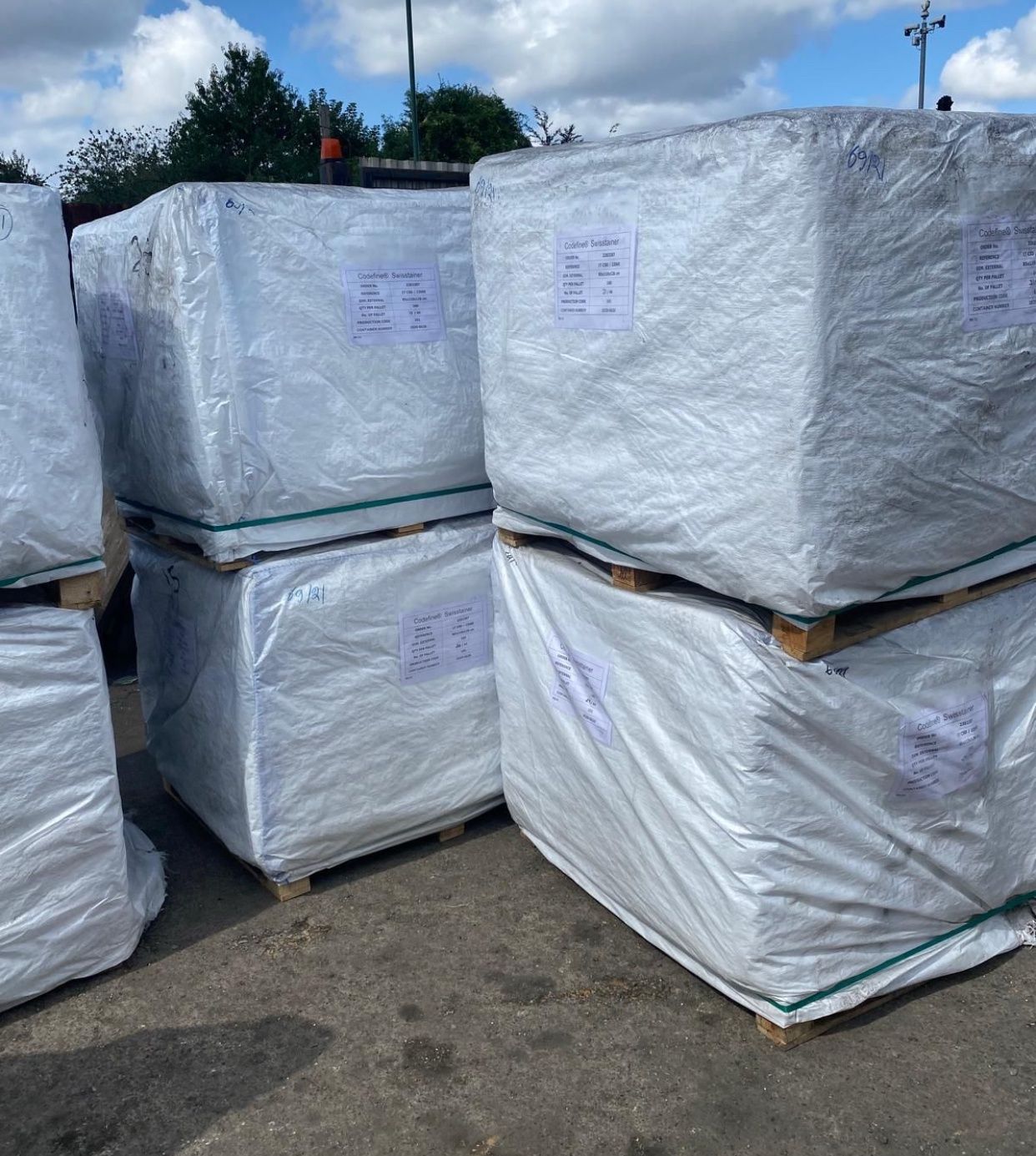 Ton bag with fill spout and discharge spout 85cm x 110cm x 126cm, Amount: Pallet of 160