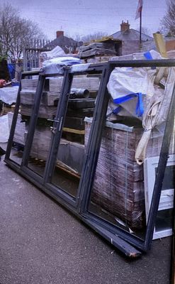 Grey Window  With 2 Side Panels 3326 x 1680