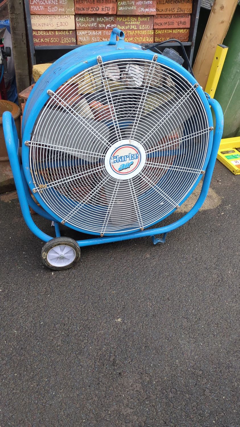 Instrustrial Fan Blue 38 "