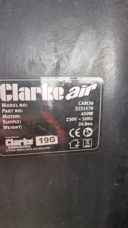 Instrustrial Fan Black 38 " Clarke Air