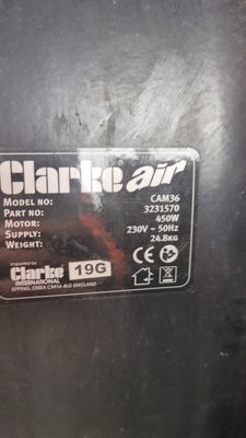 Instrustrial Fan Black 38 " Clarke Air