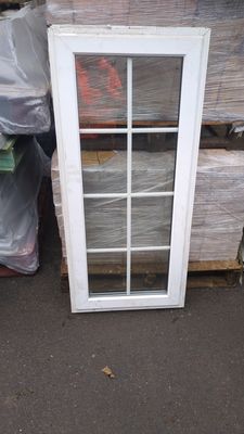 uPVC White Square Detail Window 595 x 1300mm