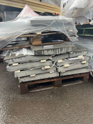 Grey Coping Sloped Stone 495x595mm