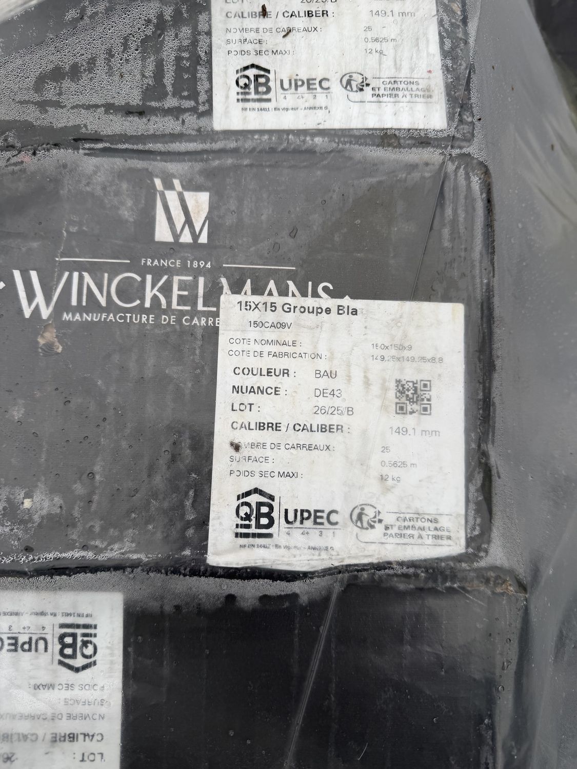 Groupe Bla Tiles Beige (pack of 25)  150 x 150 x 9mm