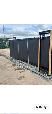Electric Cantilever Sliding Gate 13ft x 5.6ft Anthracite Grey