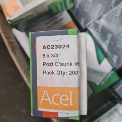 8 x 3/4 “ Screws x 200