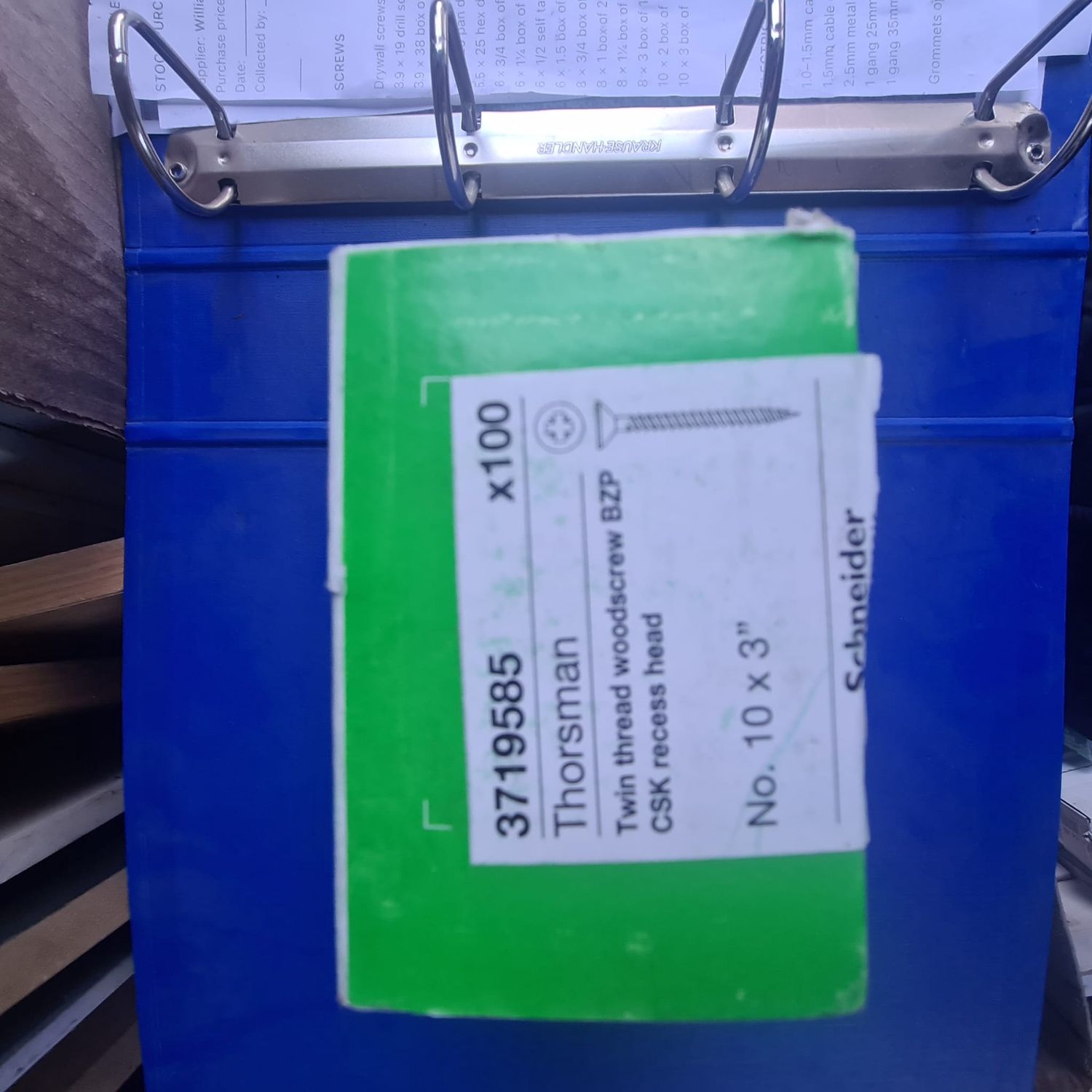 10 x 3 “ Screws x 100