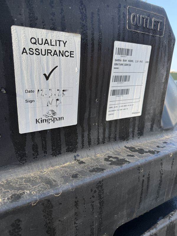 Gamma Rainwater Harvester 4,600 litre Klargester
