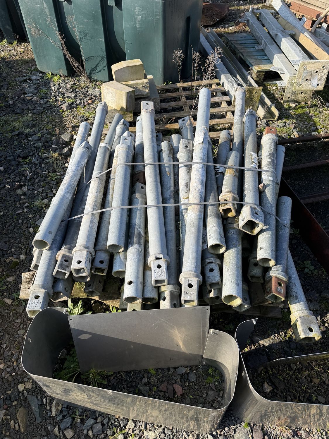 Steel galvanised Screw pile extensions