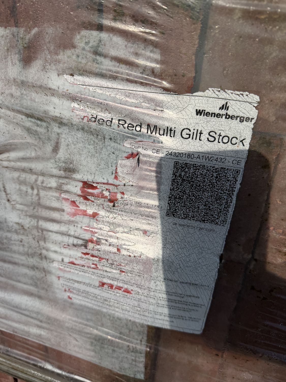 Wienerberger Blended Red Multi Gilt Stock