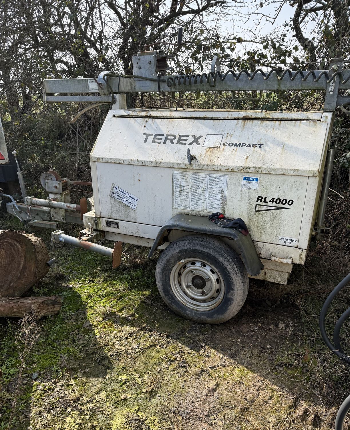 Terex RL4000 Light Tower Towable Diesel 4-Light