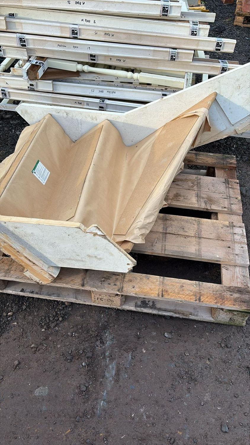 Full Staircase with Landing &amp; Spindles