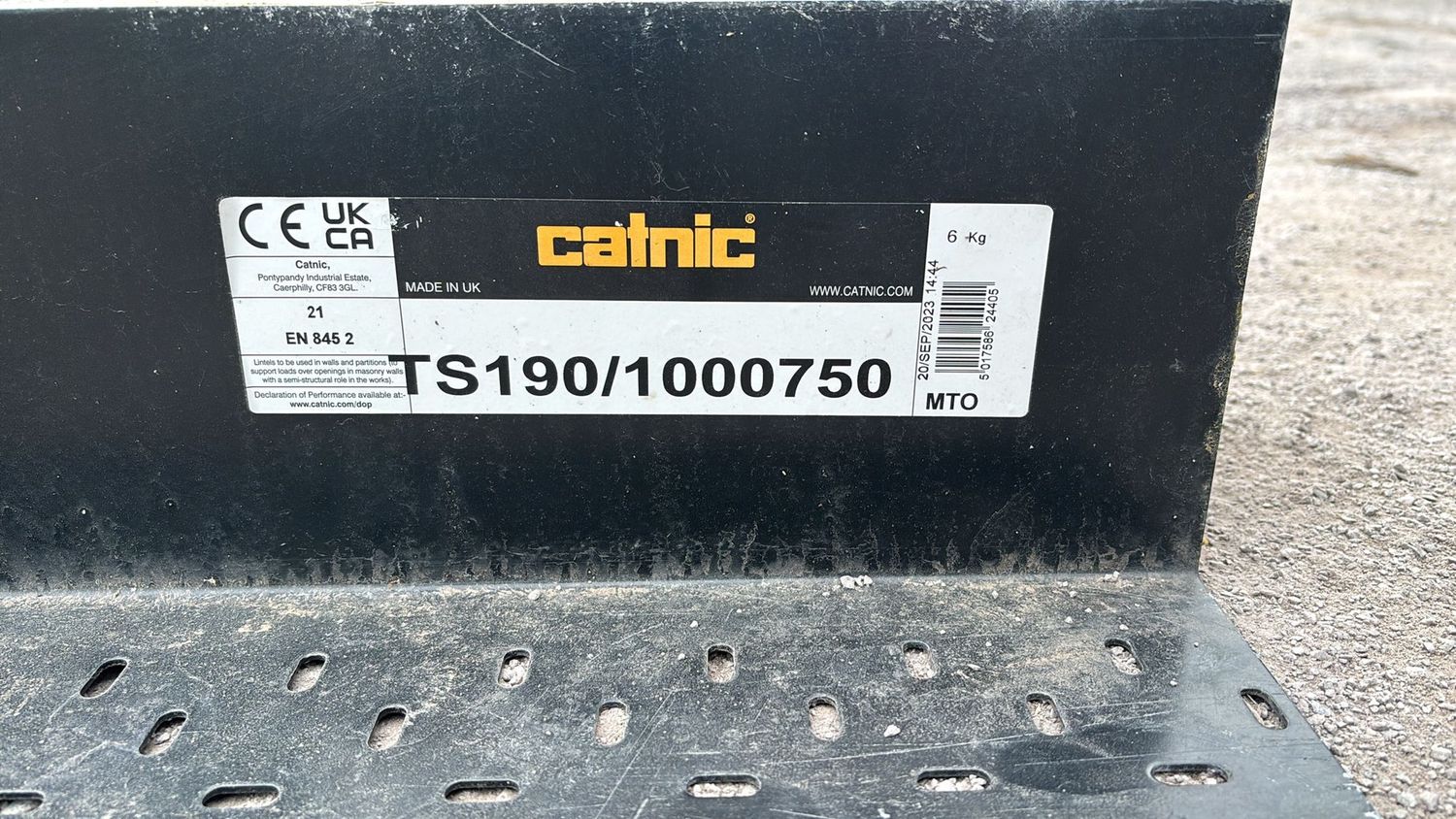 TS190/1000/ 750mm Lintel