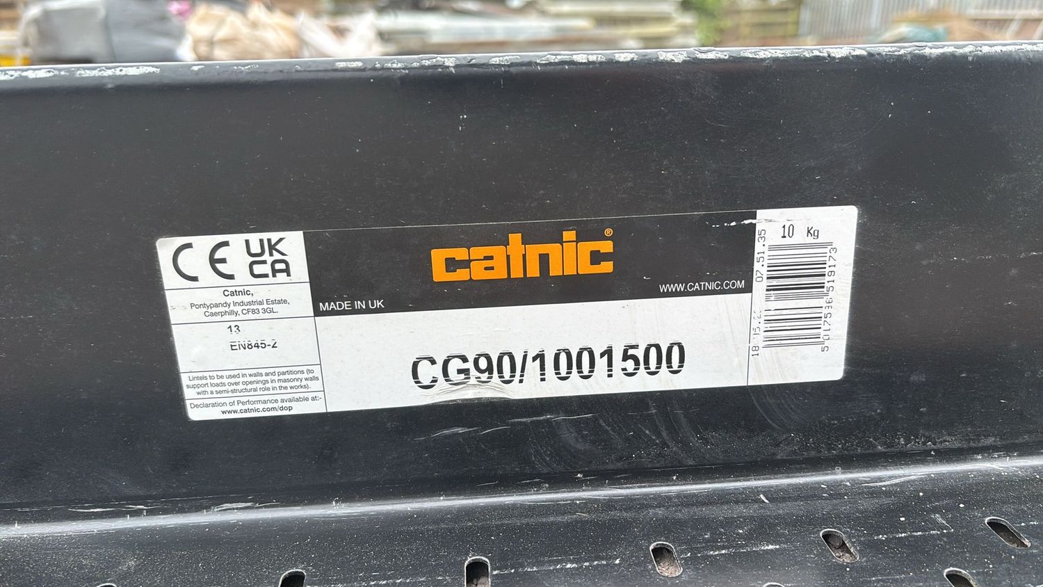 CG90/100/ 1500mm Lintel