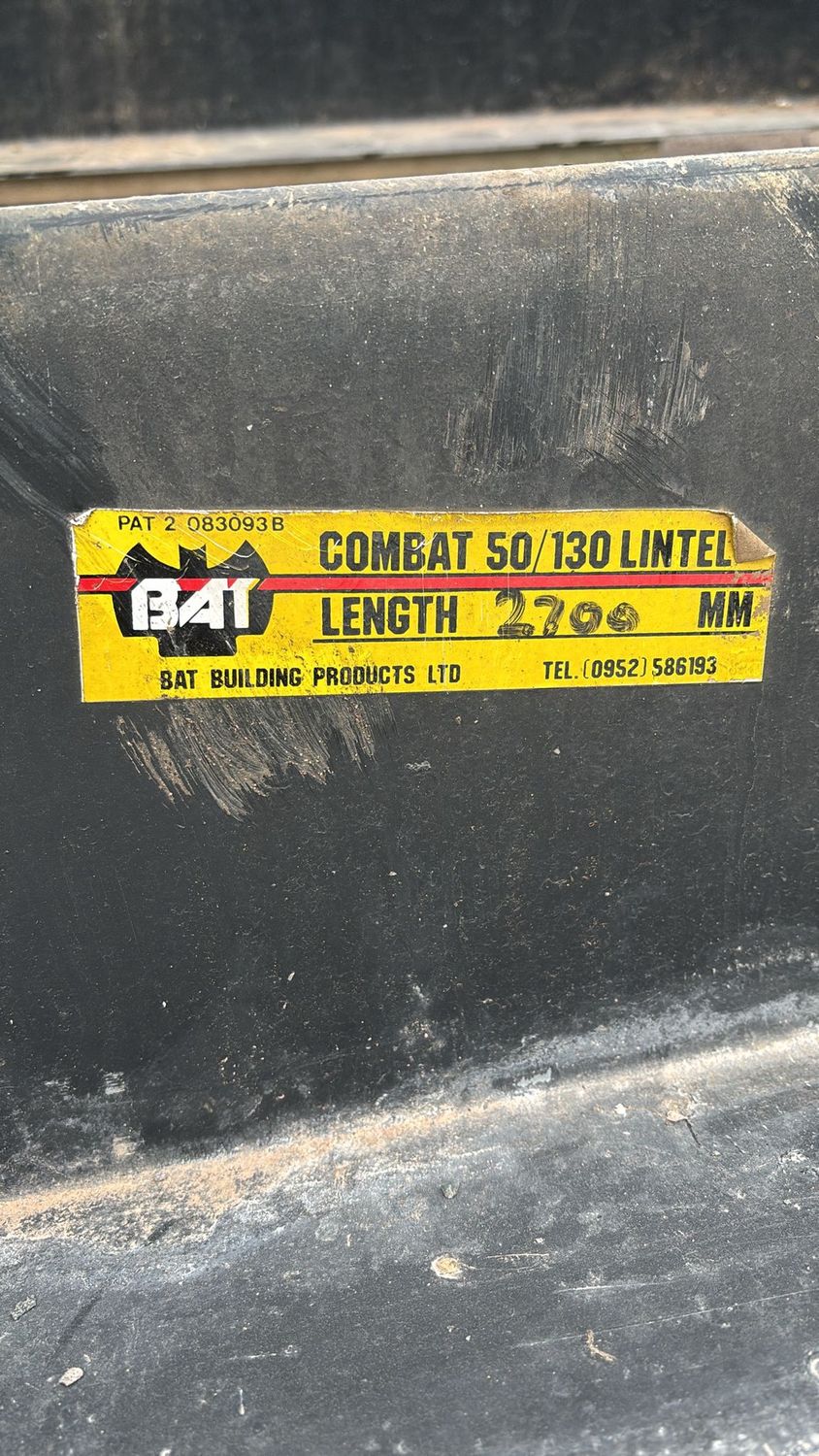 Combat 50/130/ 2700mm Lintel