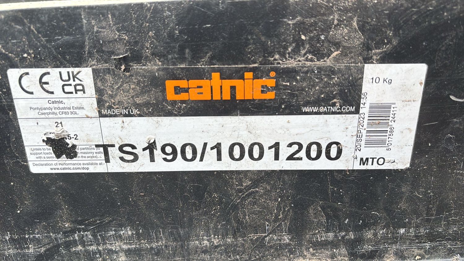 TS190/100/ 1200mm Lintel