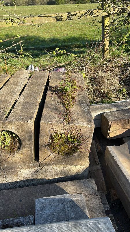 Reclaimed Concrete Slotted Drainage Channel 300mm