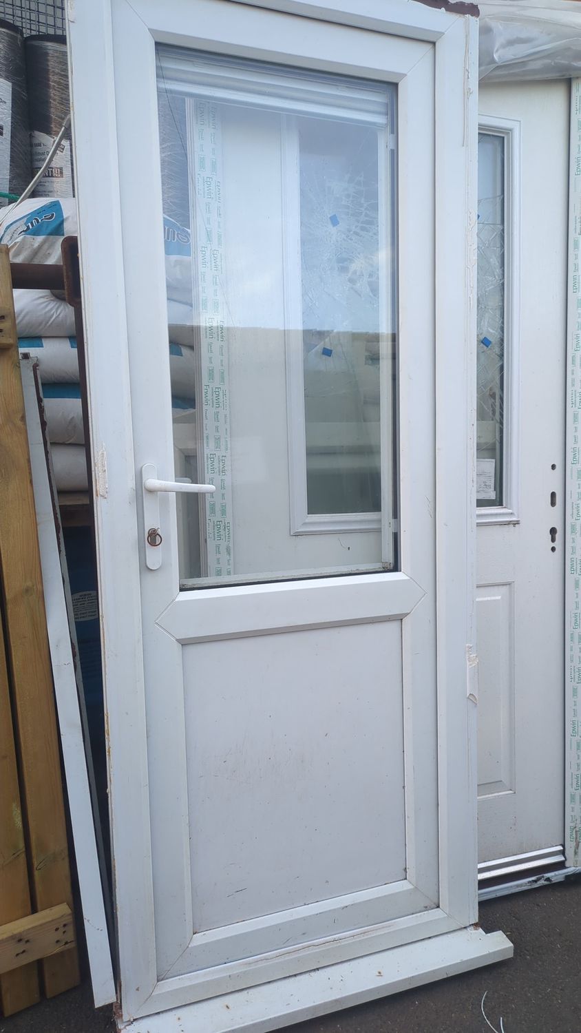 White uPVC Door (830 x 2070mm)