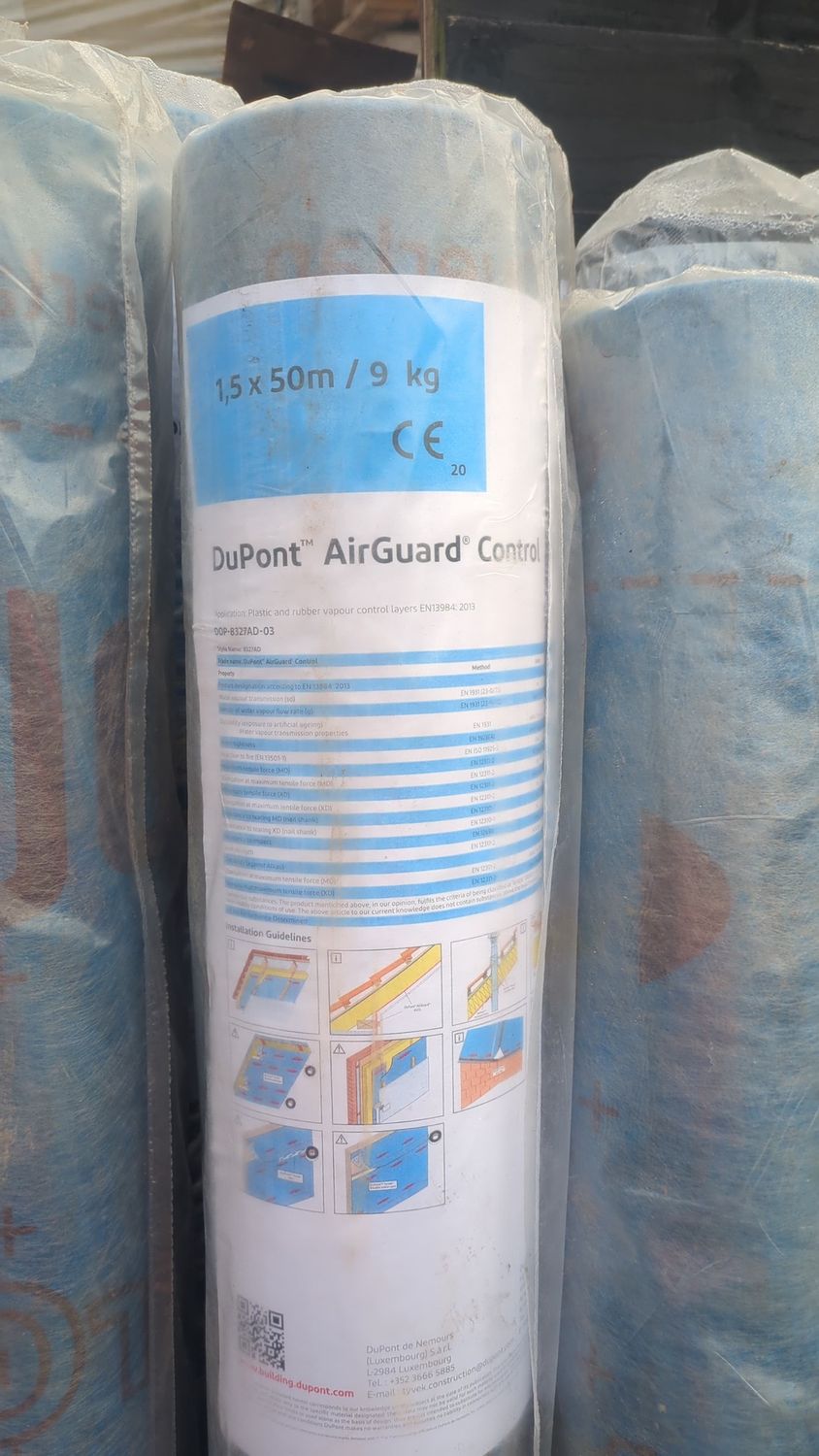 DuPont Tyvek Airguard Control Vapour Control Layer (VCL) 1.5m x 50m Roll 75m2