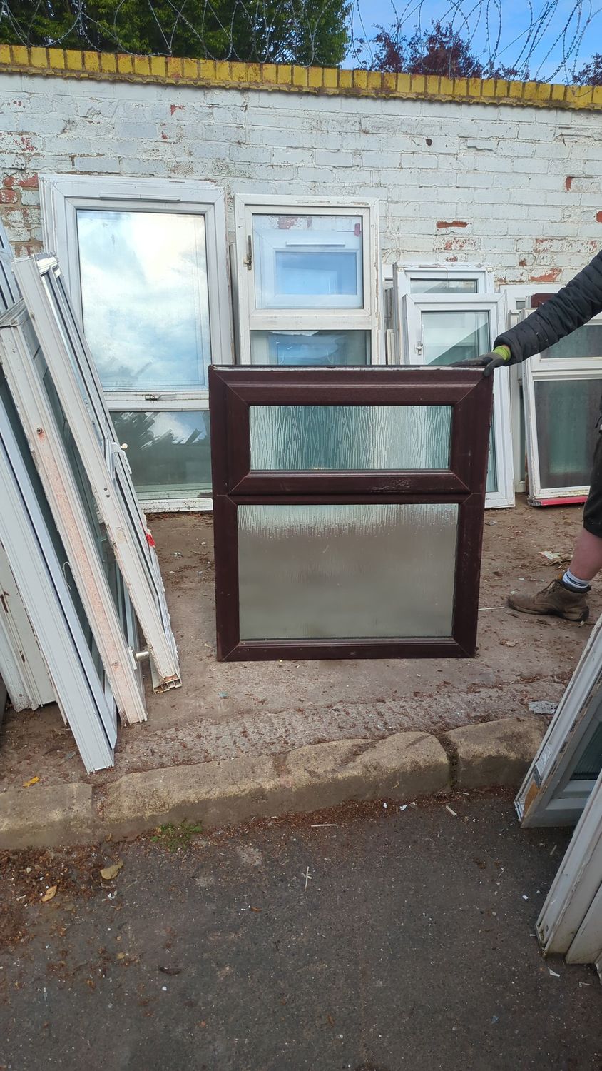 Brown uPVC window (905 x 1000)