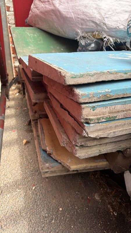 Gravel board painted reclaimed