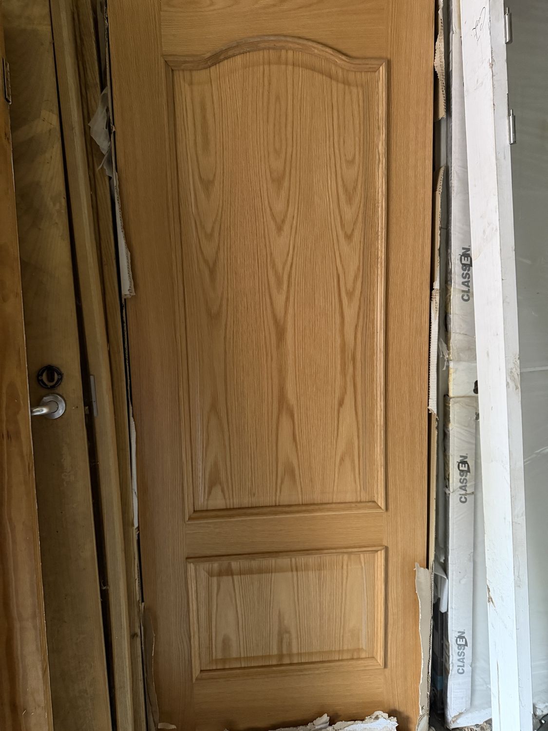 Oak Unfinished Internal Door LPD Louis 2 Shaped Panel Raised Mould