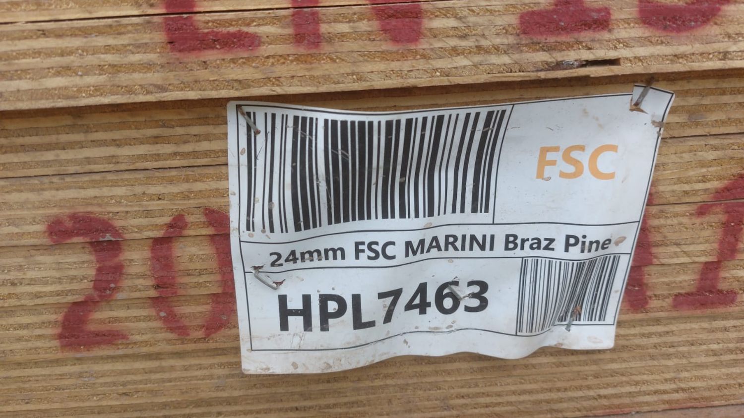 24mm Plywood FSC Marni Braz Pine (8x4)