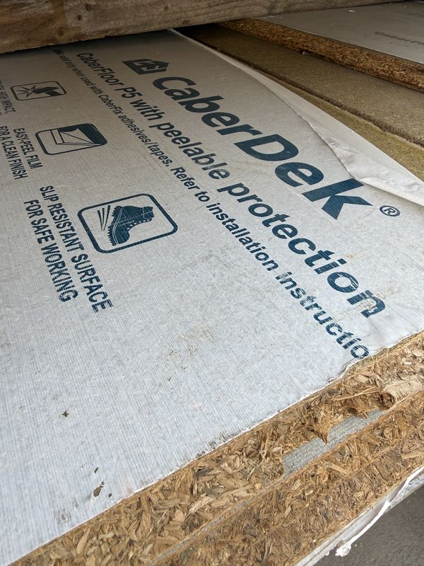 22mm CaberDek Tongue &amp; Groove Chipboard Flooring 2400 x 600mm Reclaimed