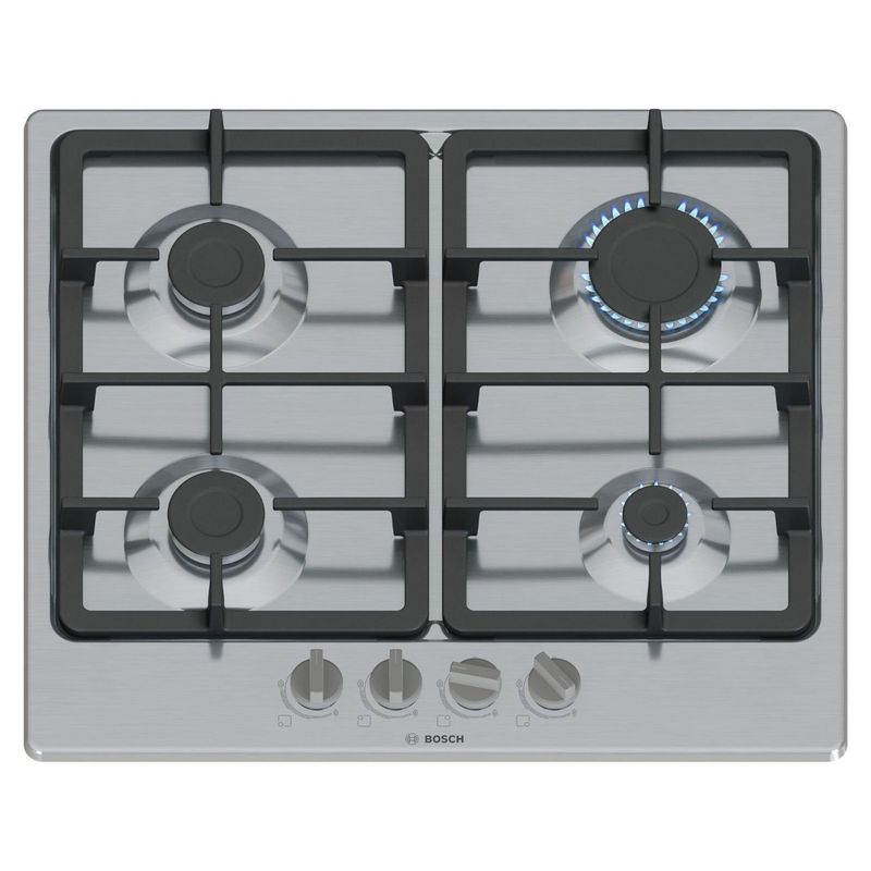 Bosch Series 4 60cm 4 Burner Gas Hob - Stainless Steel