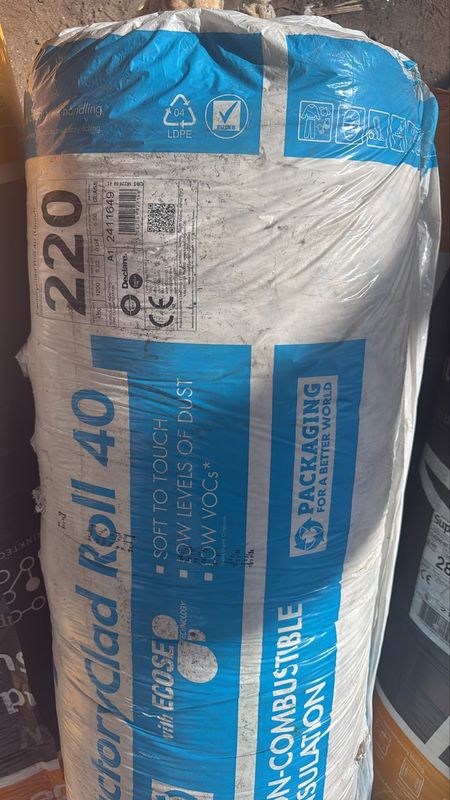 Knauf FactoryClad Acoustic &amp; Thermal Roll 40 220mm