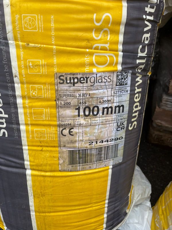 Superwall 36 Reva Cavity Insulation 100mm 1200 x 455 4.368m2