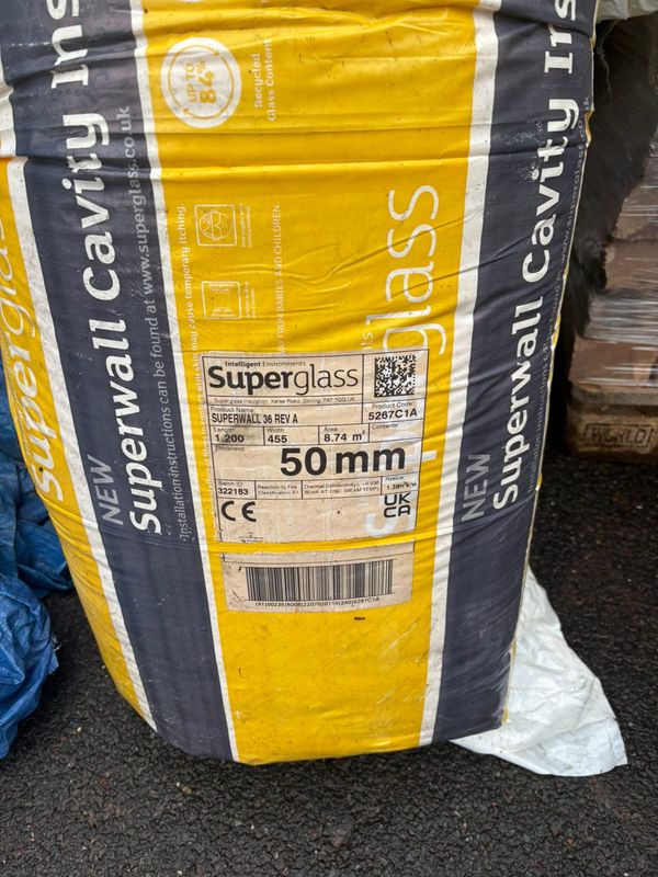 Superwall 36 Reva Cavity Insulation 50mm 1200 x 455 8.74m2