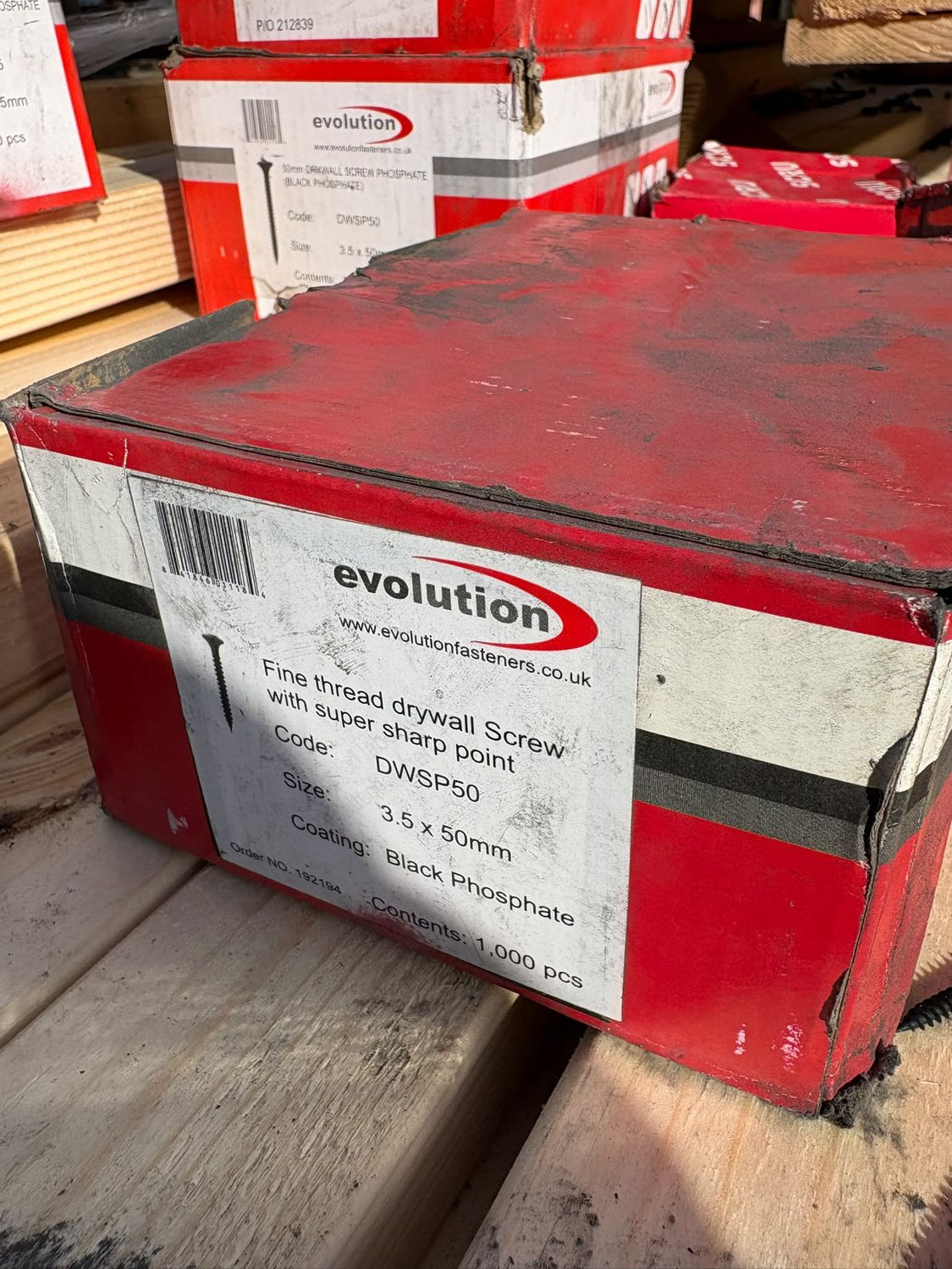 Evolution 50mm x 3.5 Fine thread drywall with super sharp point