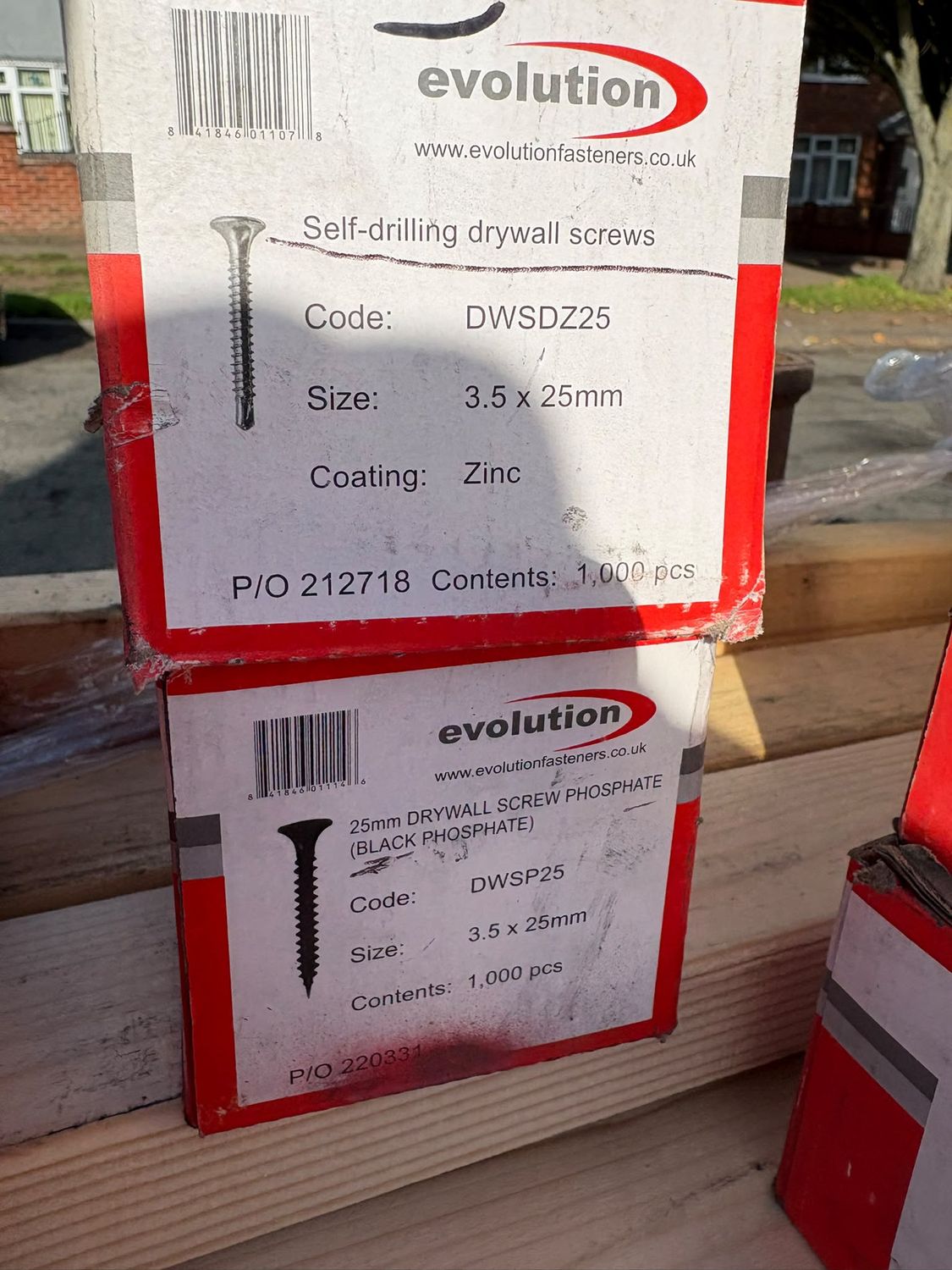 Evolution 3.5X25mm Drywall Screw Phosphate Black