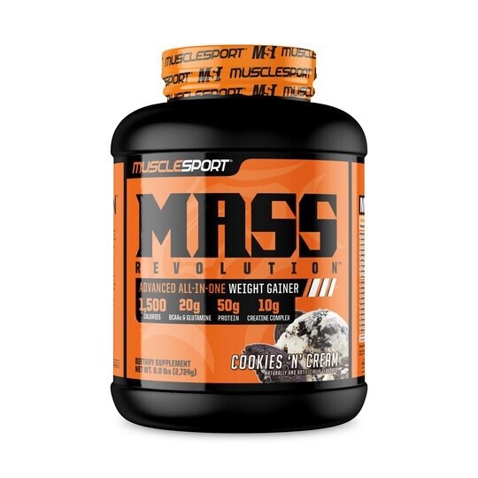 MASS REVOLUTION 5LB / MUSCLESPORT, Flavor: Vanilla