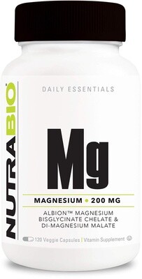 Reacted Magnesium 120ct NUTRABIO