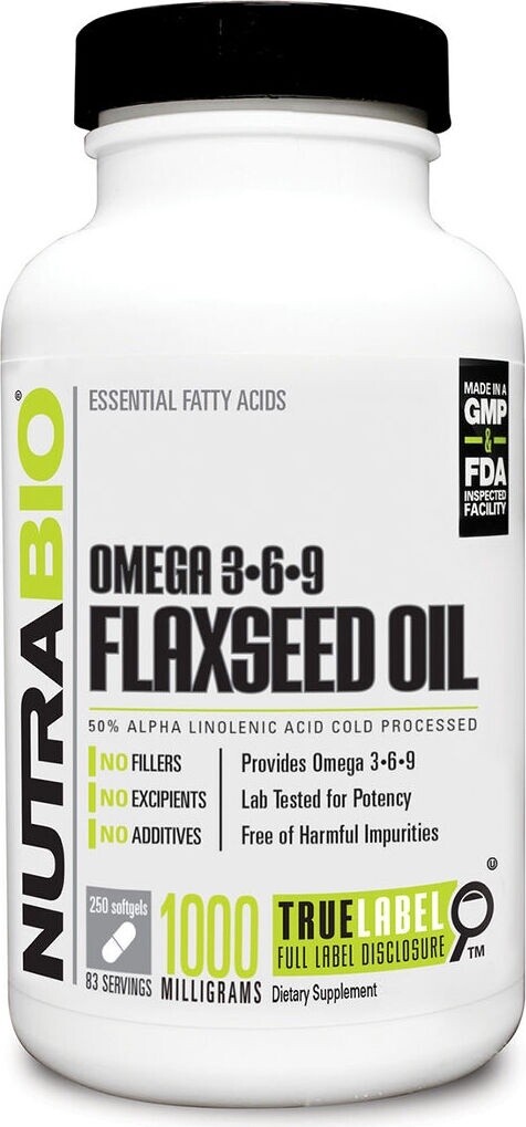 Flaxseed Oil 1000mg 240ct NUTRABIO