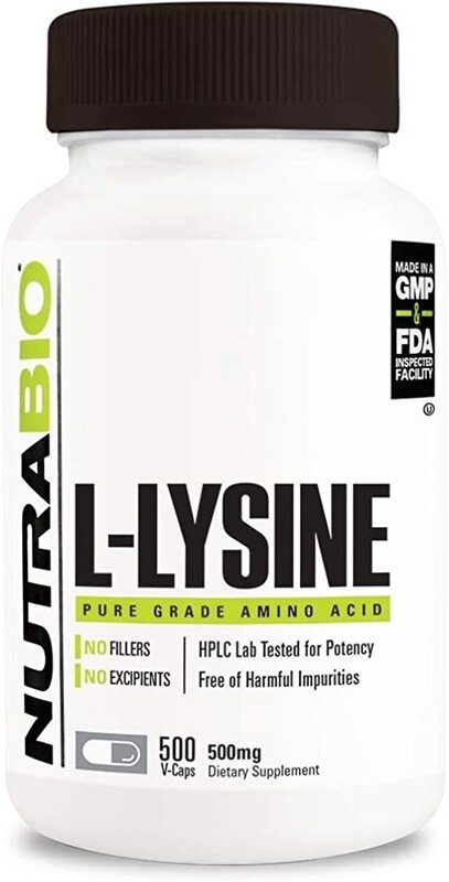 Lysine 500mgs 500ct NUTRABIO