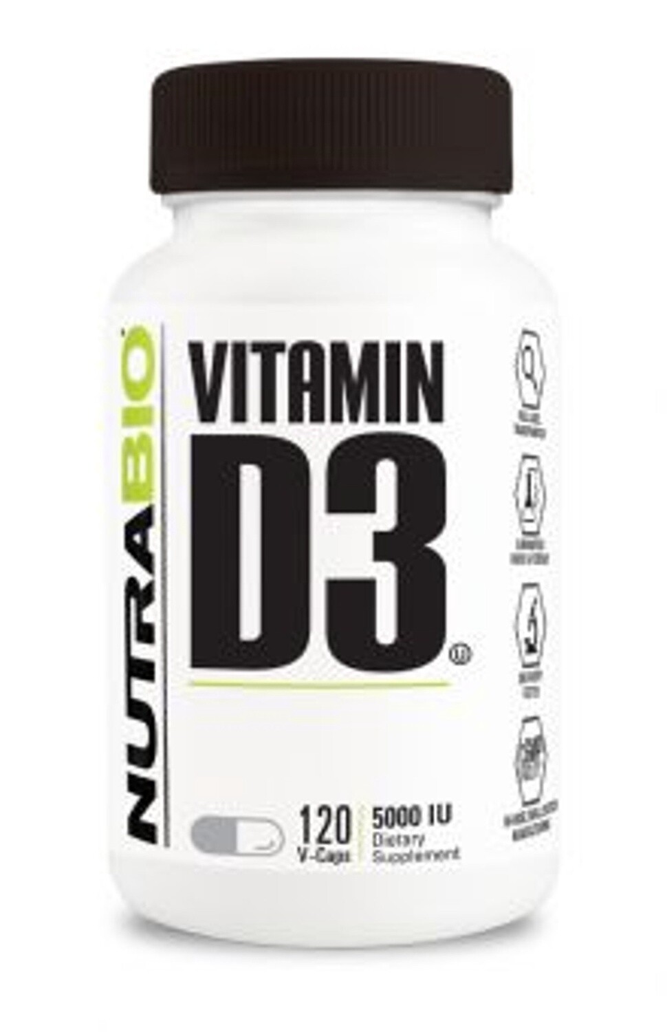 Vitamin D3 5000iu 120 NUTRABIO