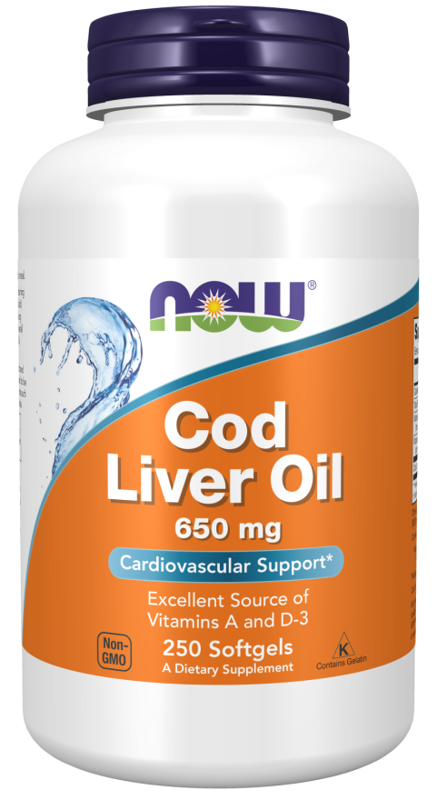 COD LIVER OIL 250CT / NOW FOODS