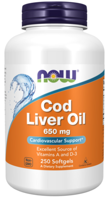 COD LIVER OIL 250CT / NOW FOODS