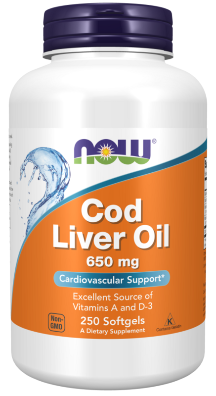 COD LIVER OIL 250CT / NOW FOODS