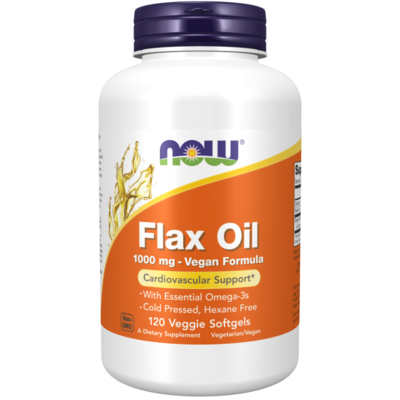 FLAX OIL 1000MG 120CT BY NOW