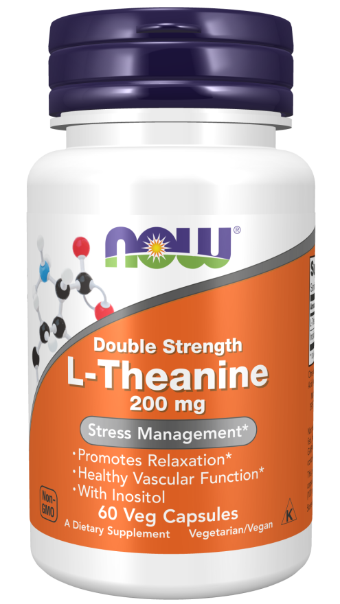 L THEANINE 200MG 60CAP BY NOW FOODS
