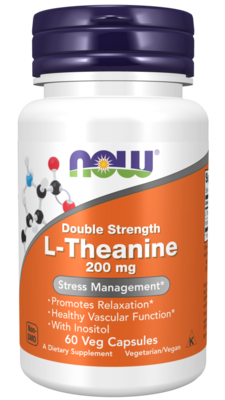 L THEANINE 200MG 60CAP BY NOW FOODS