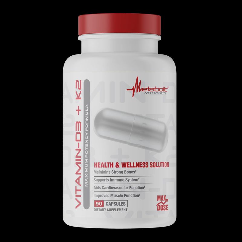 Vitamin D3 Plus K2 90ct METABOLIC NUTRITION